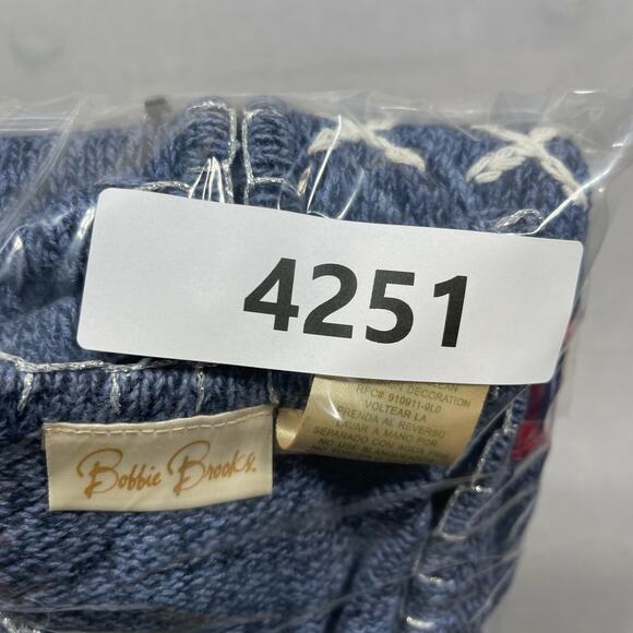 Vtg Bobbie Brooks Christmas Vest Women XL Mittens Vintage Ugly Sweater Grandma - Picture 10 of 10